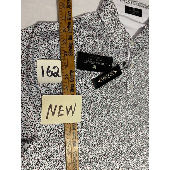JW Marriott Marco Island Black White Polo Shirt Size Large NEW - Picture 4 of 7